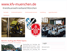 Tablet Screenshot of kfv-muenchen.de